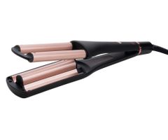 Trojkulma na vlasy Kiepe Professional Home Precision Triwave Styler - čierna (8450) + darček zadarmo