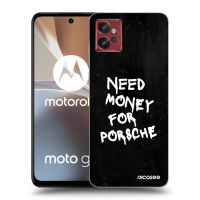 Silikónový prehľadný obal pre Motorola Moto G32 - Black Dollar