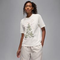 Jordan Brooklyn Graphic Wmns Tee Sail - Dámske - Tričko Jordan - Biele - HV0451-133 - Veľkosť: XS