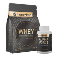 SADA: Protein inSPORTline WHEY 700g + Stimulant inSPORTline AlphaForce, 90 kapslí  čokoláda