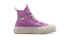 Converse Chuck Taylor All Star Lift Platform Nylon - Dámske - Tenisky Converse - Fialové - A07602C - Veľkosť: 39