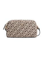 TOMMY HILFIGER Torba preko ramena 'TH Monogram Camera'  boja pijeska / tamno smeđa