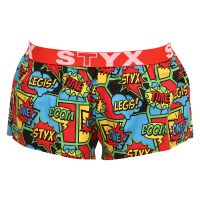 Női bő szárú boxeralsó Styx art sportos gumipánt boom (T955) XL