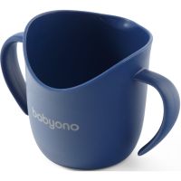 BabyOno Be Active Flow Ergonomic Training Cup κύπελλο με λαβές Dark Blue 120 μλ