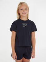 Dark blue girly T-shirt Tommy Hilfiger - Girls