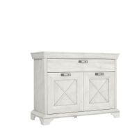 MID.YOU ŠIROKÁ KOMODA, biela, farba pínie, 123,3/95,9/48,2 cm