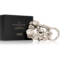 Notino Silk Collection Scrunchie Set selyem hajgumi szett Cream árnyalat