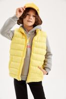 DEFACTO Boy Water Repellent Stand Collar Basic Puffer Vest