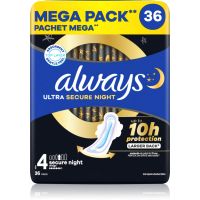 Always Ultra Secure Night Size 4 прокладки гігієнічні нічна 36 кс