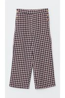 LC Waikiki LCW Kids Elastic Waist Houndstooth Patterned Girls' Trousers