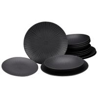 Creatable JEDÁLENSKÝ SERVIS Vesuvio black 12-dielne