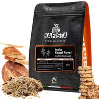 Kafista "India Kappi Royal" - 100% Robusta Single Origin Káva, Pražená v Itálii - zrnková káva ideální na espresso Množství: 250g