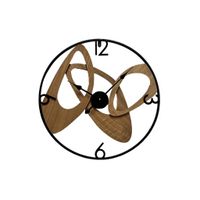 NÁSTENNÉ HODINY, čierna, 60/3/60 cm