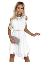 Dress with lace and gold belt Numoco