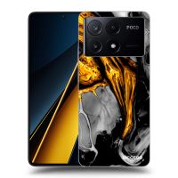 Silikónový čierny obal pre Xiaomi Poco X6 Pro - Black Gold