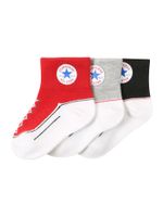 CONVERSE Čarape 'Infant'  siva / crvena / crna / bijela