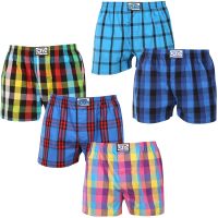5PACK pánské trenky Styx klasická guma nadrozměr vícebarevné (5E0112346) 4XL