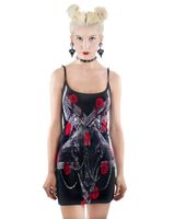 Damen Kleid TOO FAST - ROSES FOR SATAN M