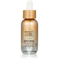 Garnier Ambre Solaire Natural Bronzer samoopaľovacie kvapky na tvár 30 ml