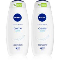 NIVEA Creme Soft upokojujúci sprchový gél výhodné balenie 2 x 500 ml