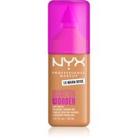 NYX Professional Makeup Make ‘Em Wonder Viegls un matējošs tonālais krēms (tonis) 19 Warm Beige 30 ml