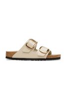 Birkenstock papuci pentru femei, cu toc plat din piele Arizona Big Buckle