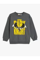 Koton Batman Sweatshirt Licensed Long Sleeve Crew Neck Cotton Raised