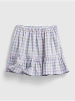 Detská sukňa gingham pull-on skirt Modrá