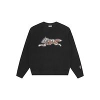 ICECREAM Choc Chip Running Dog Crewneck - Pánske - Mikina ICECREAM - Čierne - IC26138-BLACK - Veľkosť: L