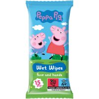 Peppa Pig Wet Wipes nawilżane chusteczki oczyszczające dla dzieci 15 szt.