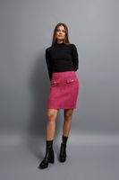 Marisse Pink Tweed Skirt