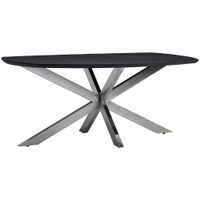 P & B JEDÁLENSKÝ STÔL, mangové drevo, čierna, 180/100/76 cm