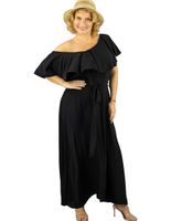 Pri Airy maxi dress with ruffles and waist tie STELLA