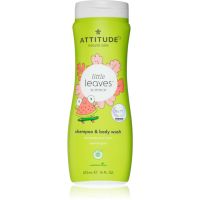 Attitude Little Leaves Watermelon & Coco otroški gel za umivanje in šampon 473 ml