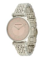 Emporio Armani Analogni sat  rosé / srebro / prozirna