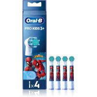 Oral B PRO Kids 3+ резервни глави за четка за зъби за деца Spiderman 4 бр.