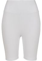 Women's high-waisted cycling shorts white