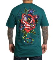 SULLEN - Herren T-Shirt - PREMIUM - PANTHER ROSE - BLUE TURQUOISE S