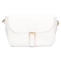 Női bőr crossbody kézitáska Italia Melanis - fehér