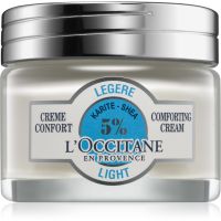 L’Occitane Shea Butter Light Comforting Cream leichte Gesichtscreme mit Bambus Butter 50 ml
