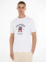 Tommy Hilfiger Curved Monogram Majica bijela