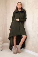 Insulated dress with longer khaki sides