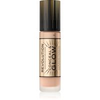 Makeup Revolution Conceal & Glow podkład rozświetlający nadający naturalny wygląd odcień F9 23 ml