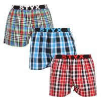 3PACK pánské trenky Styx sportovní guma vícebarevné (3B103436) M