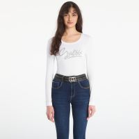 T-shirt Guess Jeans Ls Cn Guess Script Tee Pure White L