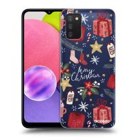 Silikónový prehľadný obal pre Samsung Galaxy A02s A025G - Christmas