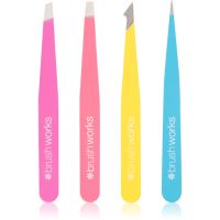 Brushworks Tweezer Set Neon set pincet