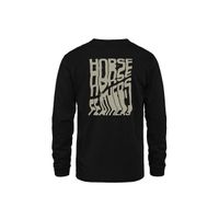 HORSEFEATHERS Triko Xerox LS - black BLACK velikost L