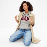 Bluza GAP Logo Pullover Hoodie Light Heather Grey M