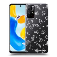 Silikónový prehľadný obal pre Xiaomi Redmi Note 11S 5G - Mistletoe